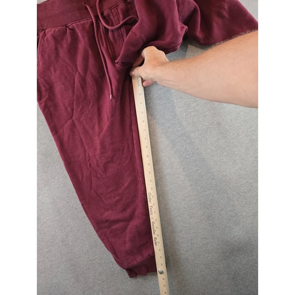 True Religion Jogger Sweatpants Mens‎ Small Burgundy Logo HS Relaxed Streetwear